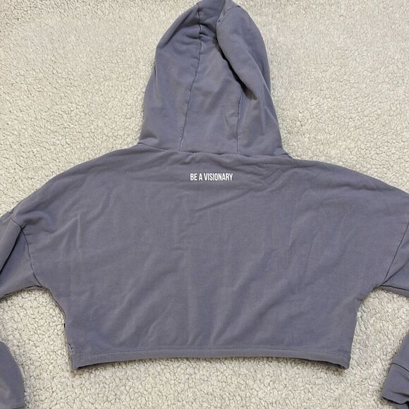 GymShark Cropped Hoodie Lilac Women’s Size Small - Picture 6 of 9